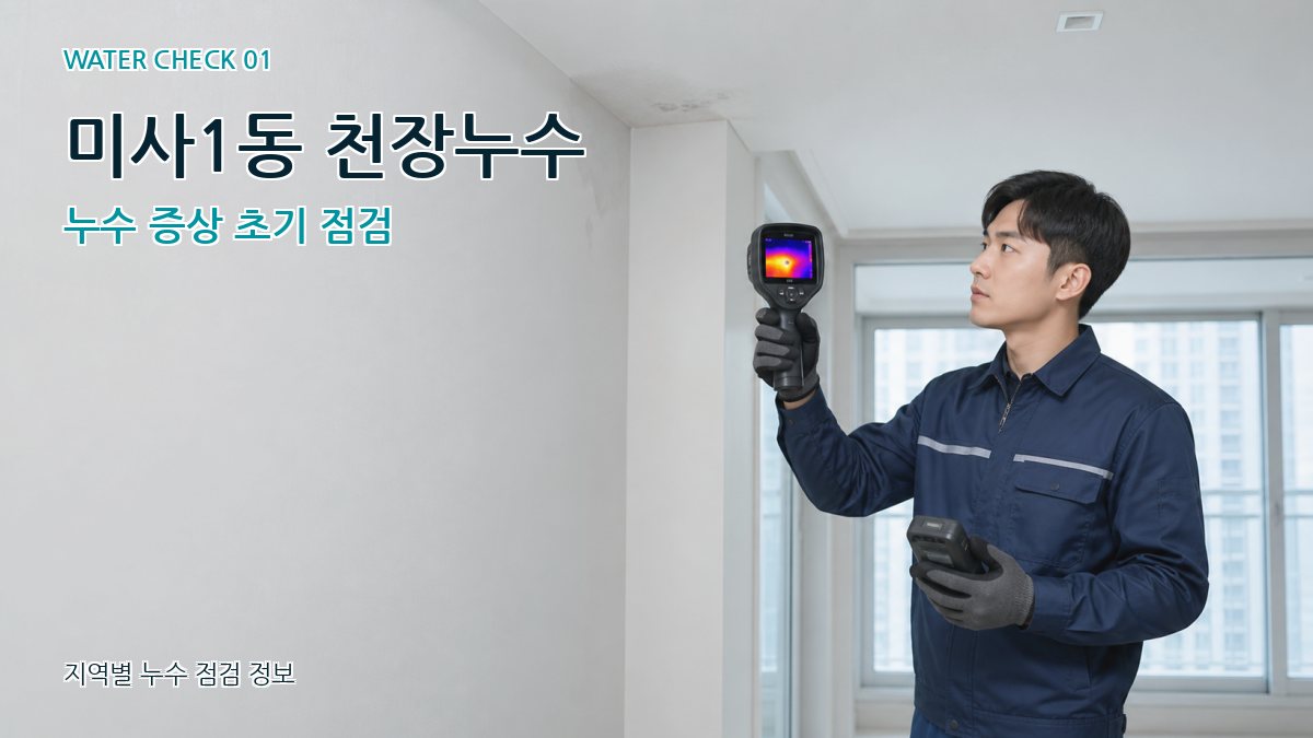미사1동 천장누수 누수 증상 초기 점검