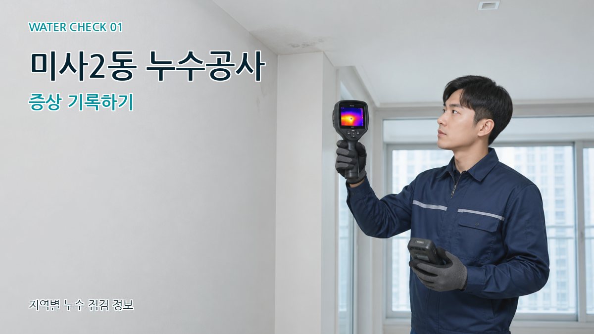 미사2동 누수공사 증상 기록하기