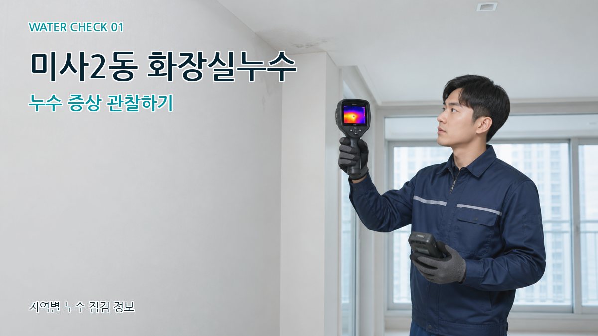 미사2동 아파트누수 누수탐지 이미지