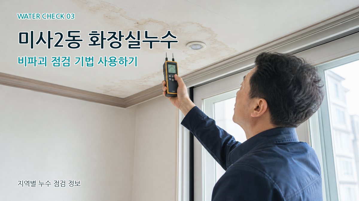 미사2동 천장누수 누수탐지 이미지