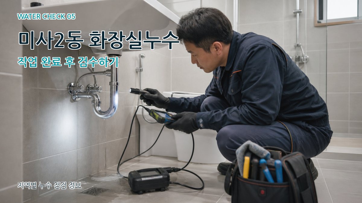 미사2동 누수공사 누수탐지 이미지