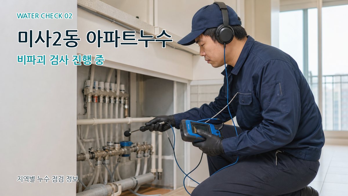 미사2동 화장실누수 누수탐지 이미지