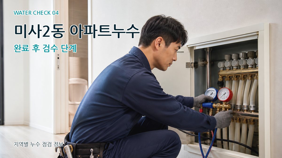 미사2동 누수탐지 누수탐지 이미지