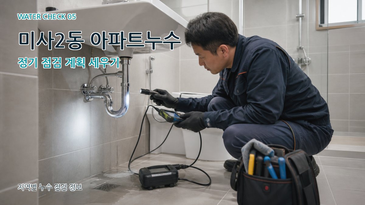 미사2동 누수공사 누수탐지 이미지