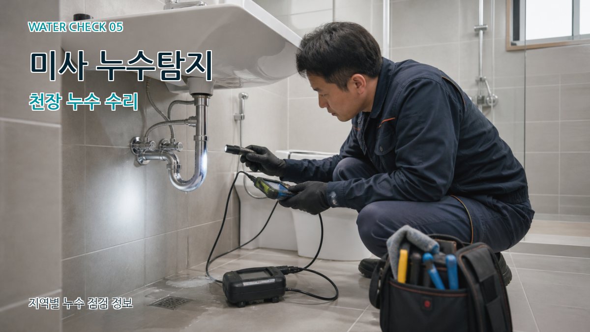 미사1동 누수공사 누수탐지 이미지