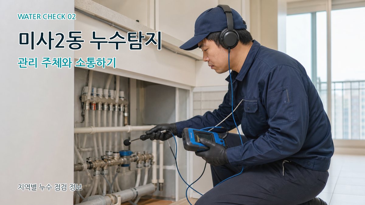 미사2동 누수탐지 관리 주체와 소통하기
