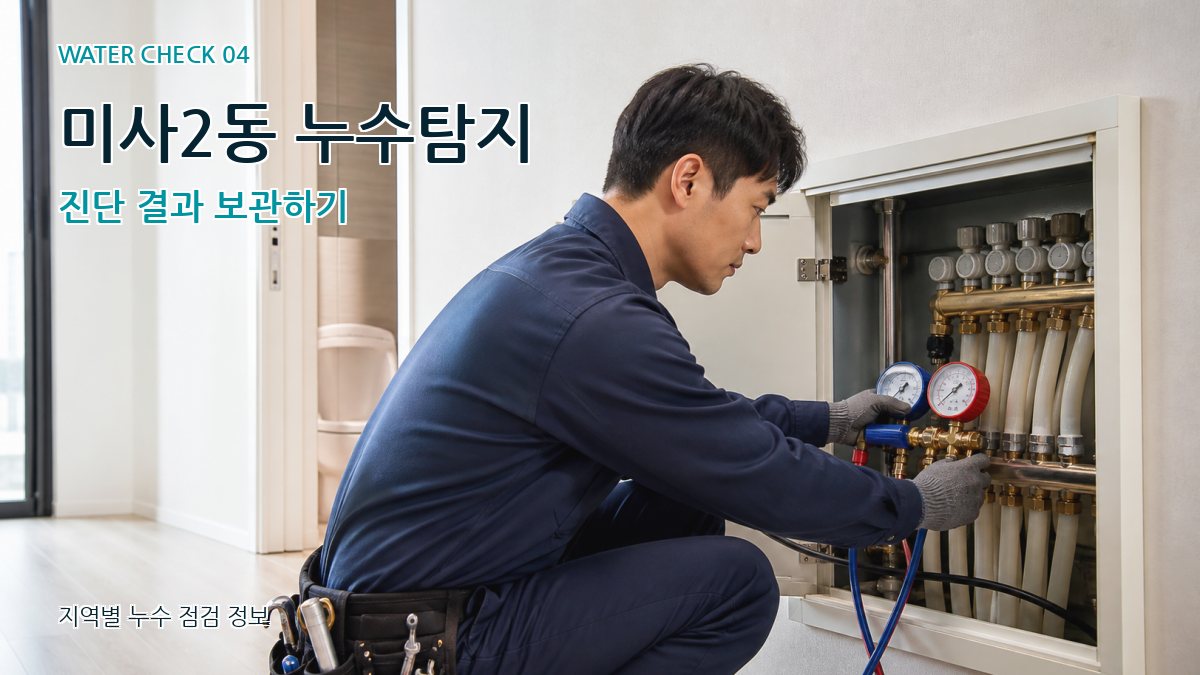 미사2동 누수탐지 진단 결과 보관하기
