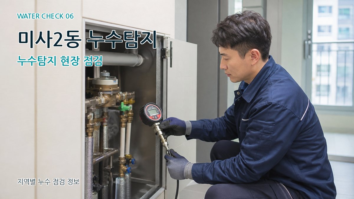 미사2동 누수탐지 누수탐지 현장 점검