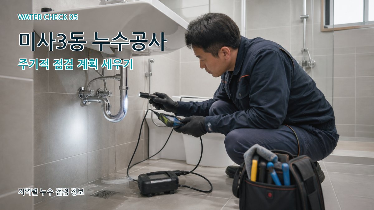 미사3동 누수공사 주기적 점검 계획 세우기
