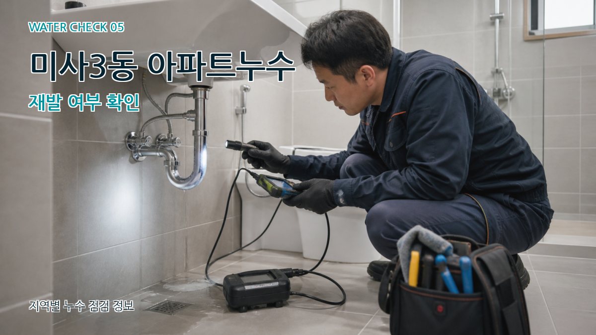 미사3동 누수공사 누수탐지 이미지