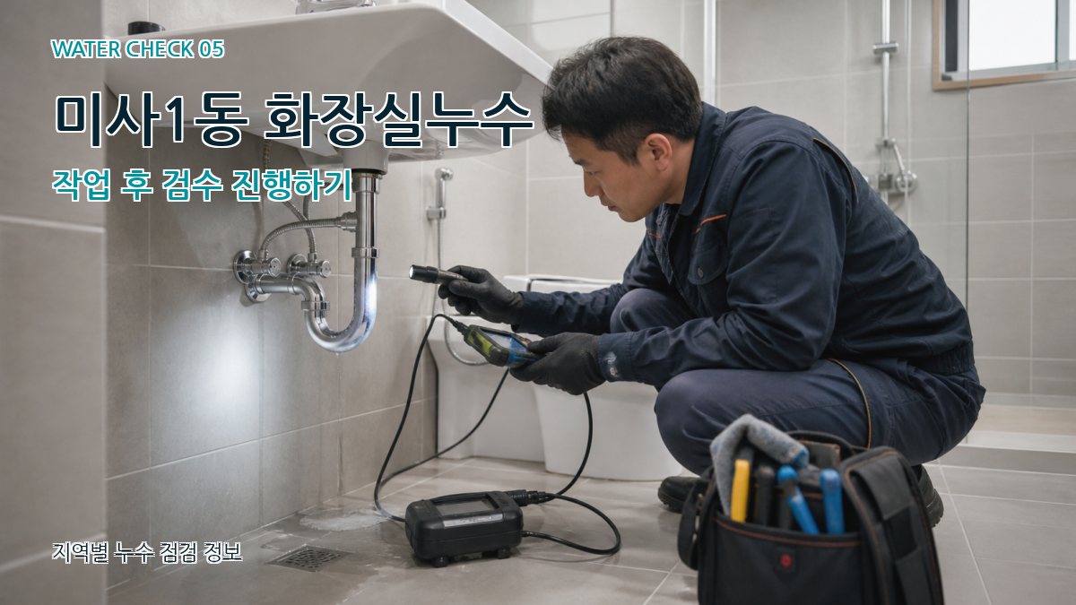 미사1동 누수공사 누수탐지 이미지