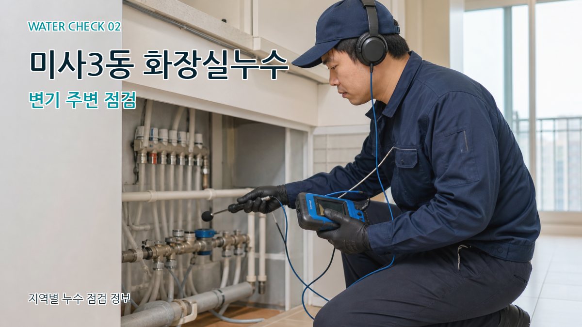 미사3동 화장실누수 누수탐지 이미지