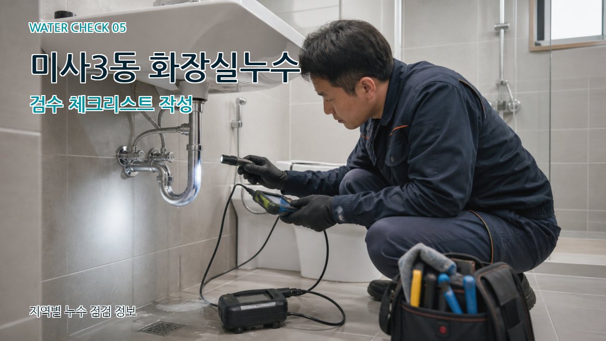 미사3동 누수공사 누수탐지 이미지